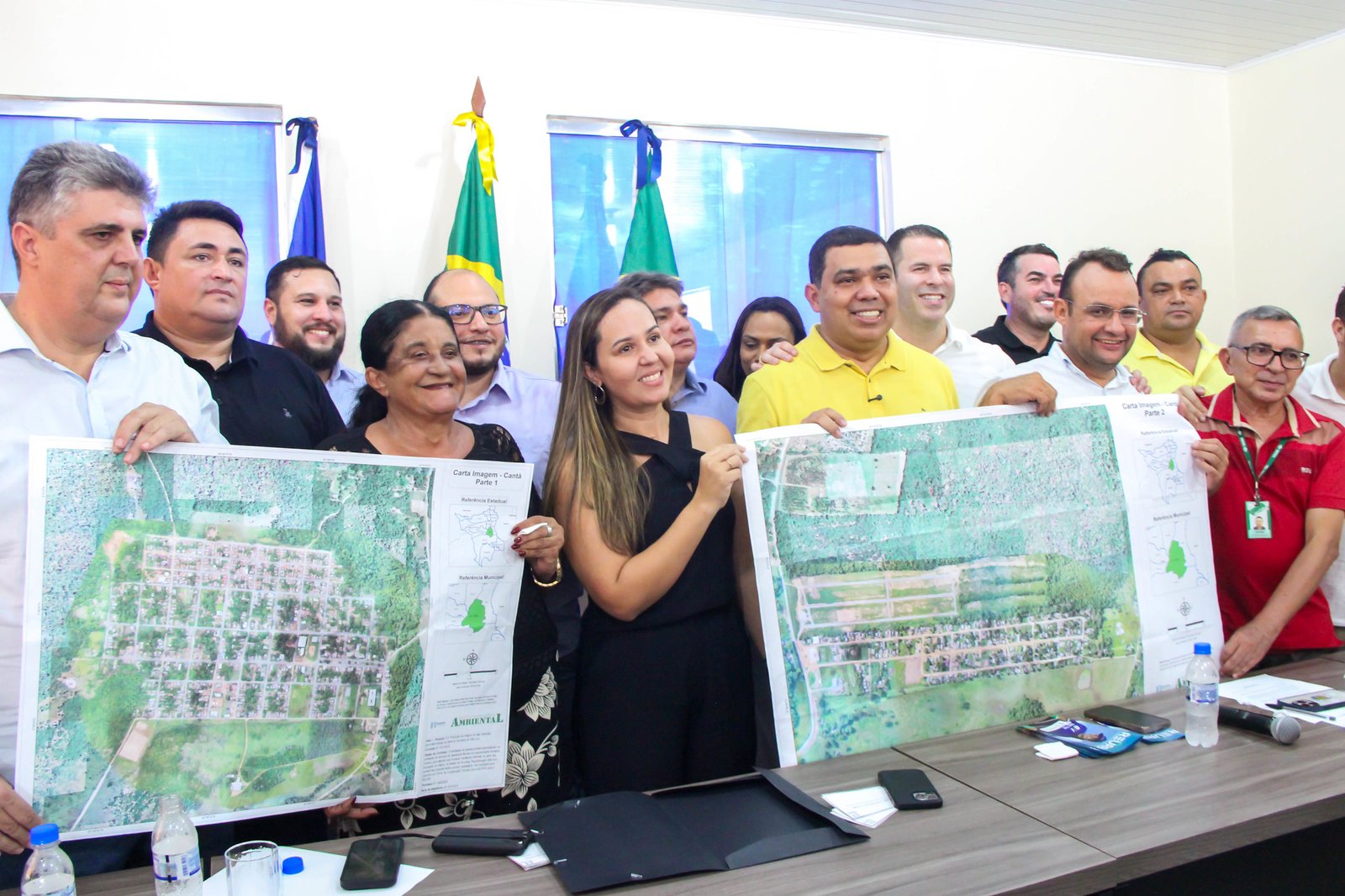 Entrega do georreferenciamento ao município do Cantá - foto Nonato Sousa