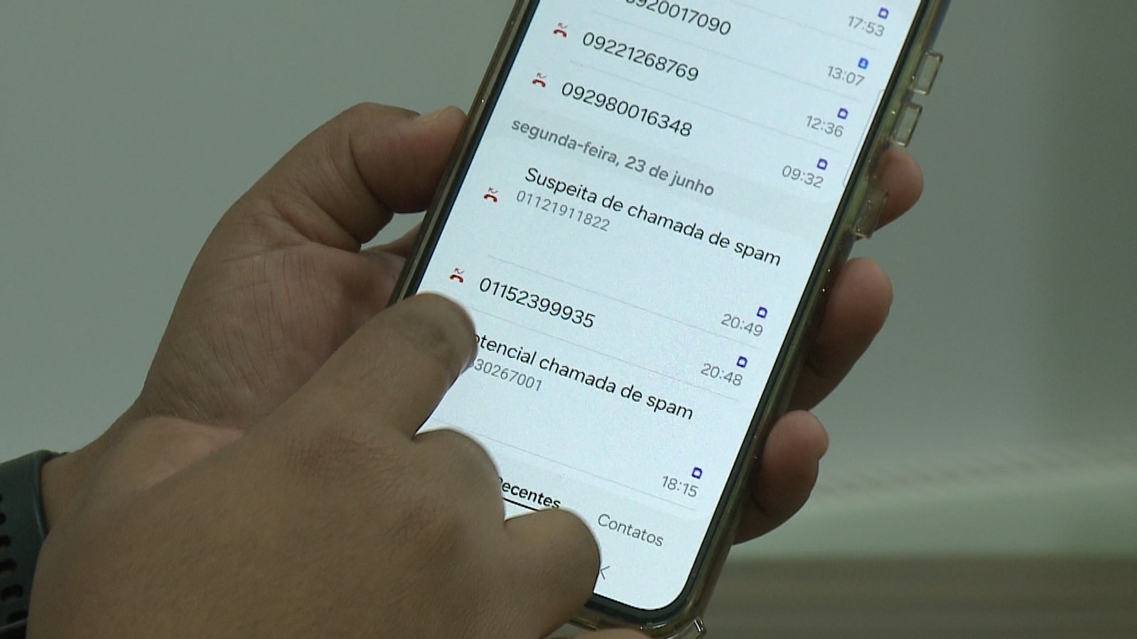Ligações indesejadas - Reprodução TV Assembleia (4)
