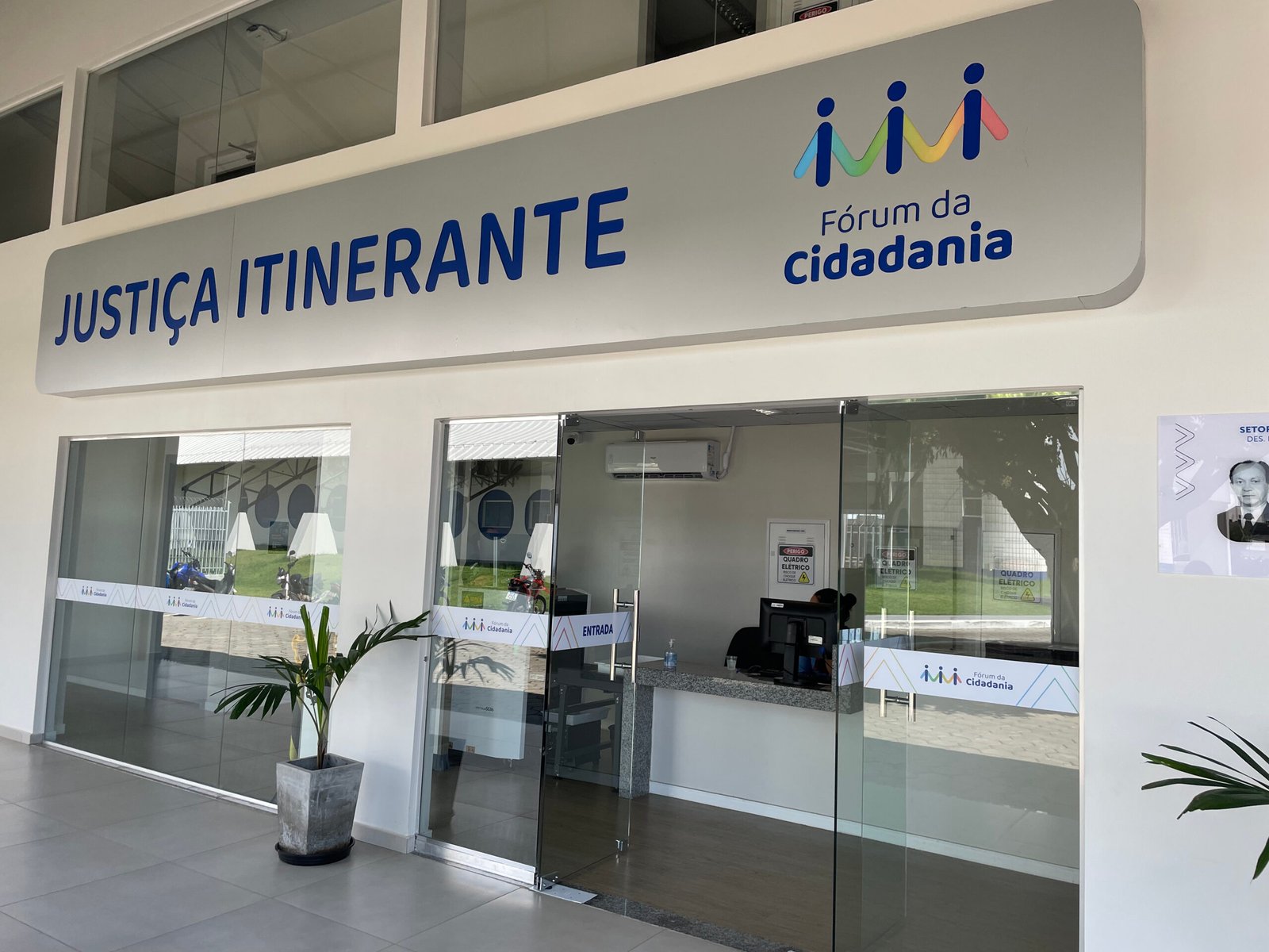 fachada da sede da Vara da Justiça Itinerante do TJRR