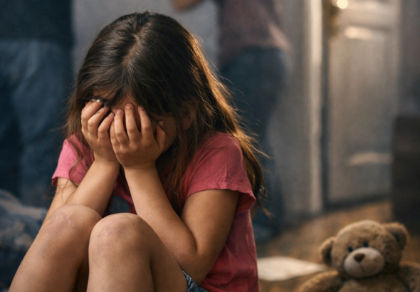 Criança em meio ao conflito familiar