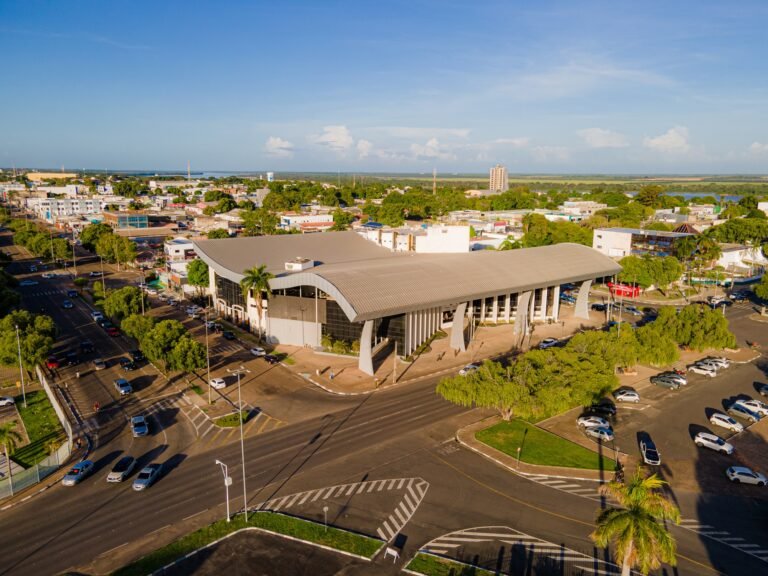 Vista aérea do Palácio Antonio Augusto Martins, sede do Poder Legislativo roraimense - Arquivo SupCom ALERR